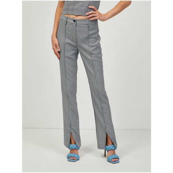 Guess Black Women's Plaid Pants Guess Audrey - Women