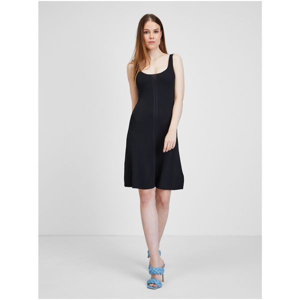 Guess Black Women's Ribbed Dress Guess Lucille - Women