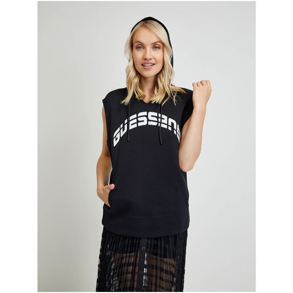 Guess Black Women's Sleeveless Hoodie Guess Camilla - Women