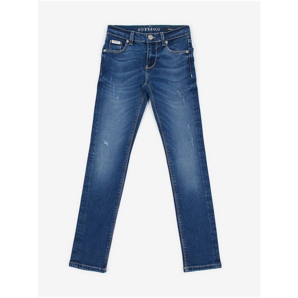 Guess Dark Blue Girl Skinny Fit Jeans Guess - Girls