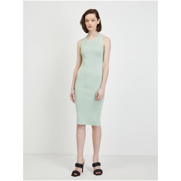 Guess Light Green Women's Sweater Dress Guess Irmine - Women