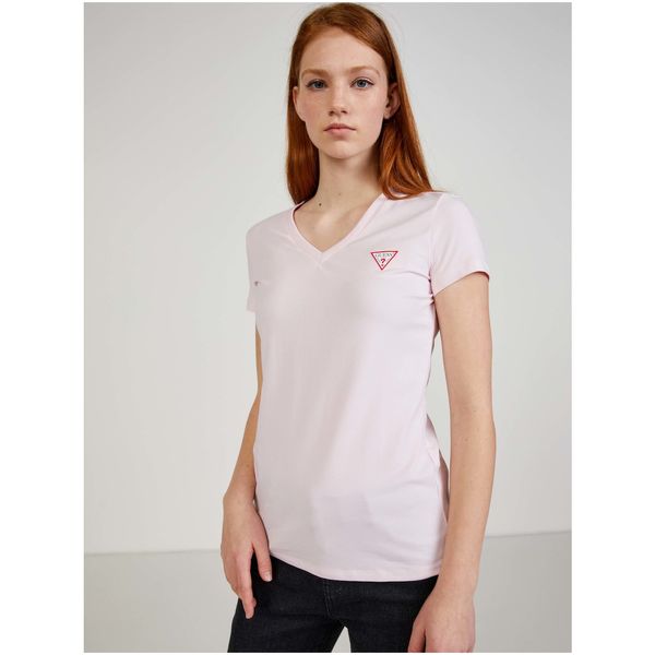 Guess Light Pink Women's T-Shirt Guess - Women