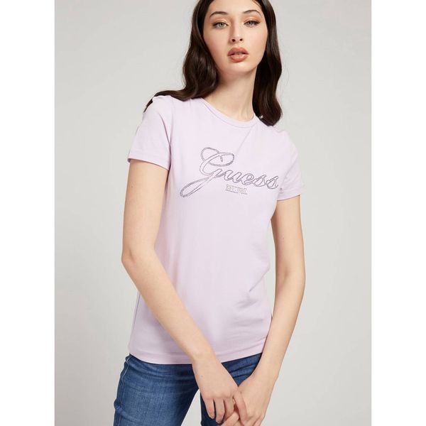 Guess Light purple women's T-shirt with Print Guess Selina - Women