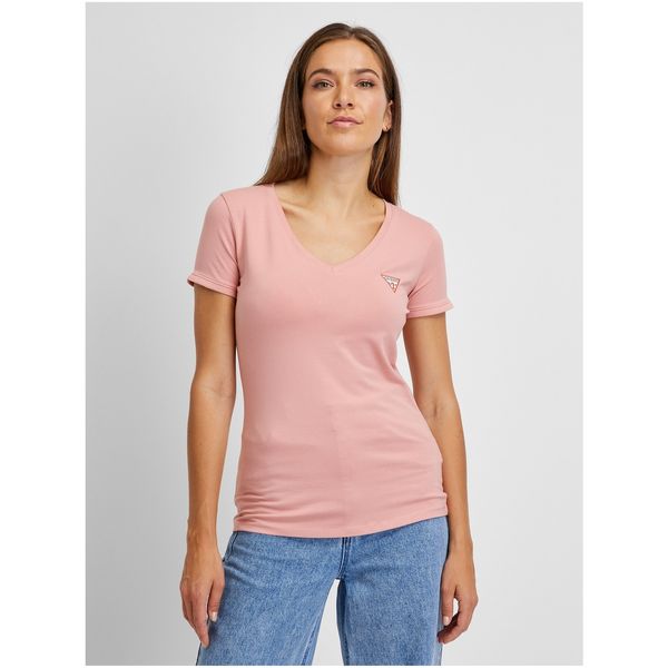 Guess Pink Women's T-Shirt Guess - Women