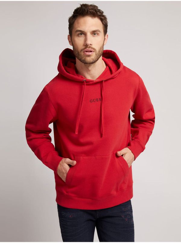 Guess Red Men's Hoodie Guess - Men's