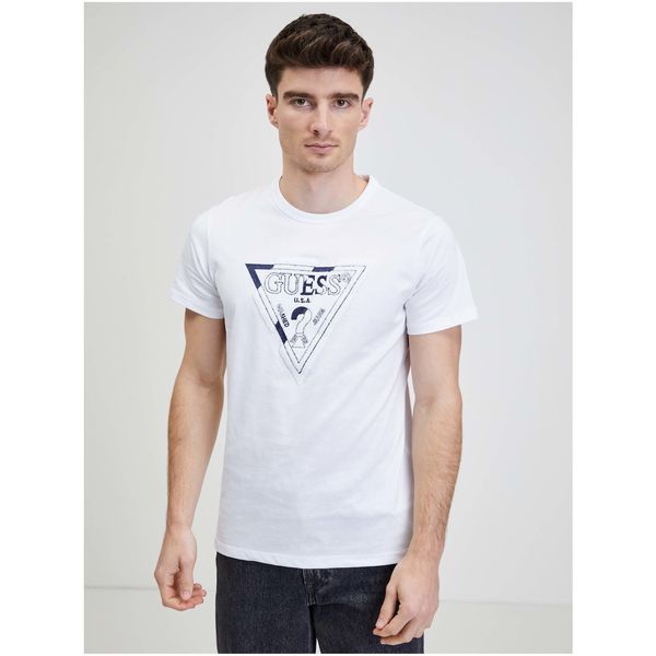 Guess White Men's T-Shirt Guess - Men's