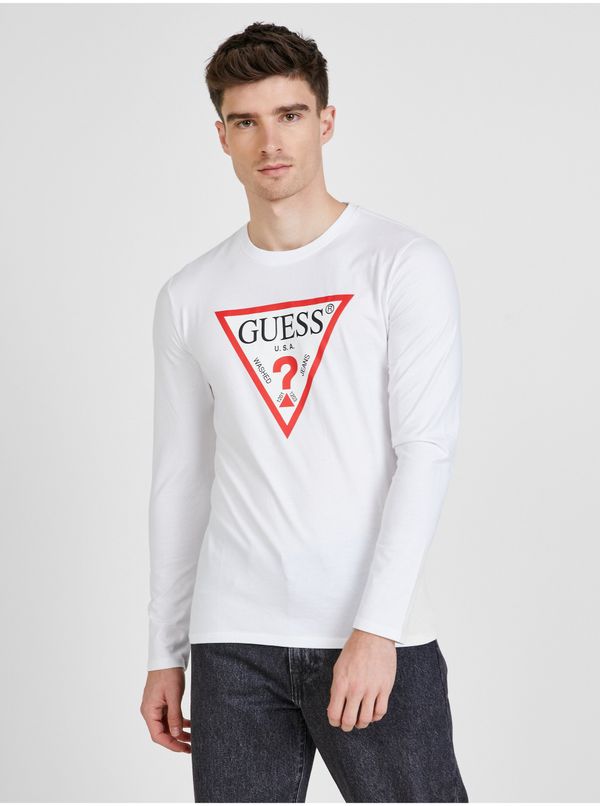 Guess White Men's T-Shirt Guess - Men's