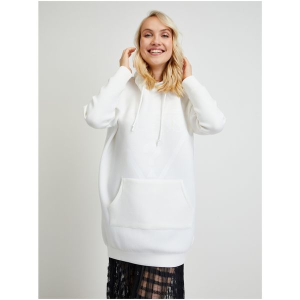 Guess White Women's Oversize Hoodie Guess Alisa - Women