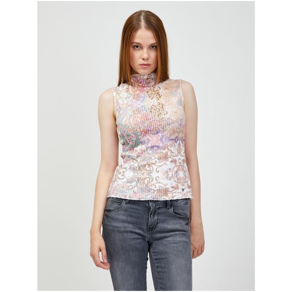 Guess White Women's Patterned Top Guess - Women