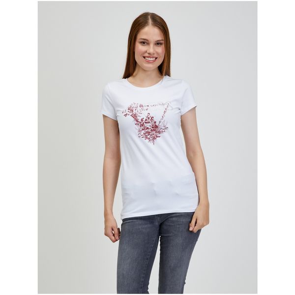 Guess White Women's T-Shirt Guess - Women