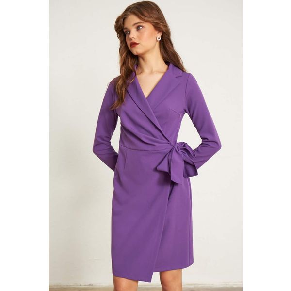 Gusto Gusto Jacket Dress - Purple