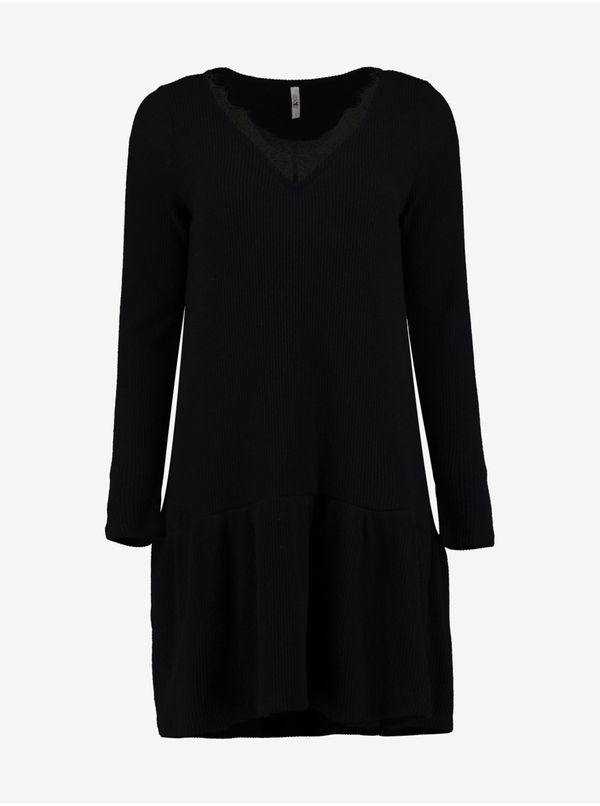 Haily´s Haily's Black Sweater Dress with Lace Hailys Lacy - Women