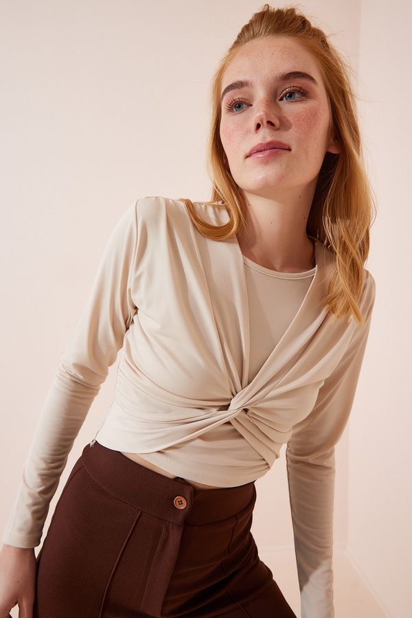 Happiness İstanbul Happiness İstanbul Blouse - Beige - Regular fit