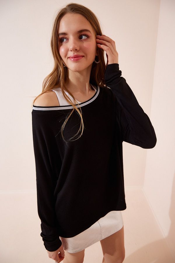 Happiness İstanbul Happiness İstanbul Blouse - Black - Regular fit