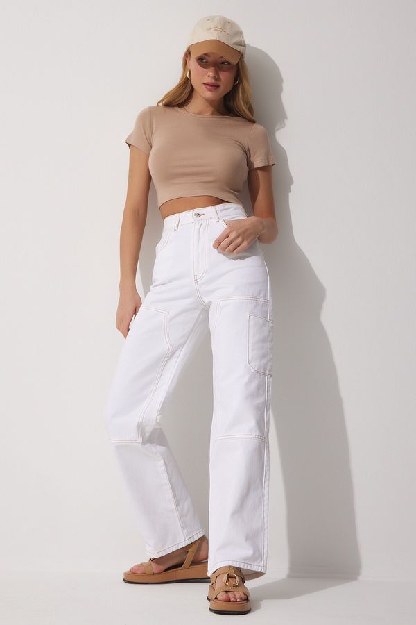 Happiness İstanbul Happiness İstanbul Pants - White - Cargo