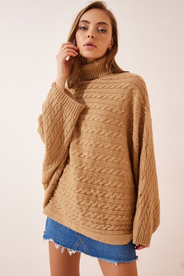 Happiness İstanbul Happiness İstanbul Sweater - Beige - Oversize