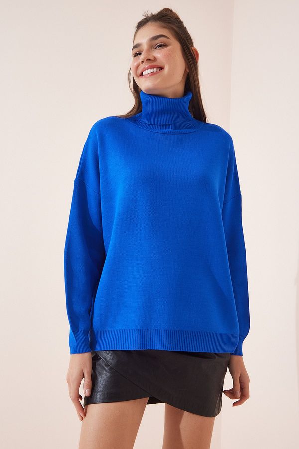 Happiness İstanbul Happiness İstanbul Sweater - Blue - Regular