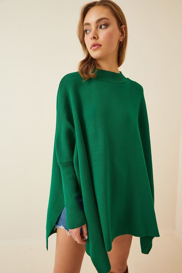 Happiness İstanbul Happiness İstanbul Sweater - Green - Oversize