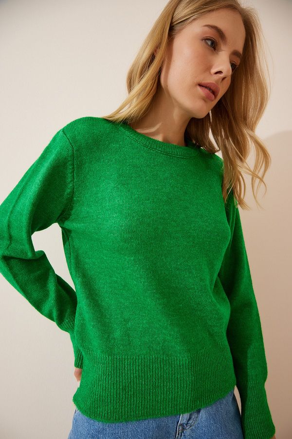 Happiness İstanbul Happiness İstanbul Sweater - Green - Regular