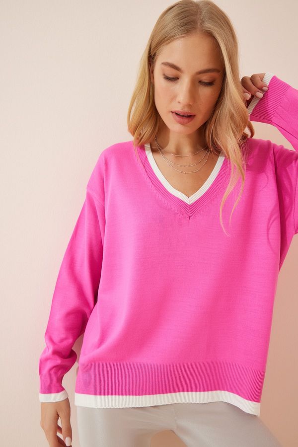 Happiness İstanbul Happiness İstanbul Sweater - Pink - Oversize