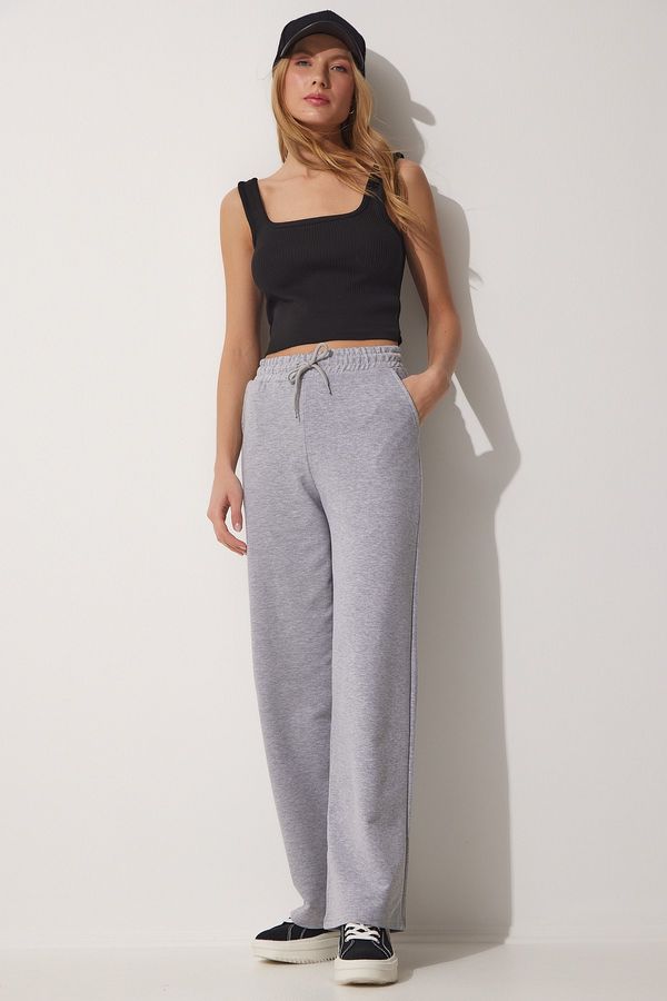 Happiness İstanbul Happiness İstanbul Sweatpants - Gray - High Waist