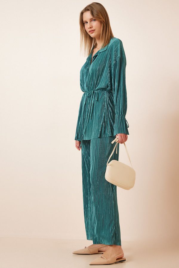 Happiness İstanbul Happiness İstanbul Two-Piece Set - Green - Loose