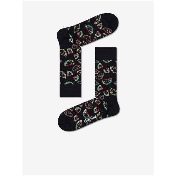 Happy Socks Black Patterned Socks Happy Socks - Men