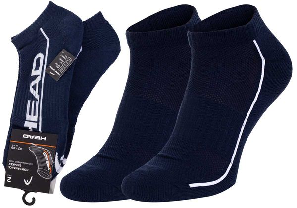 Head Head Unisex's 2Pack Socks 791018001 007 Navy Blue