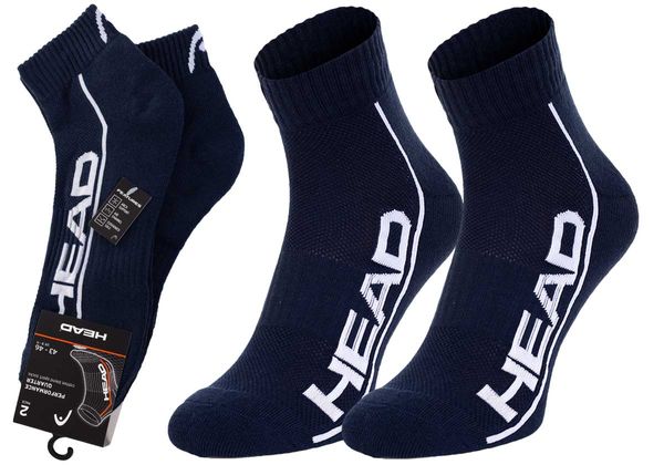 Head Head Unisex's 2Pack Socks 791019001 007 Navy Blue