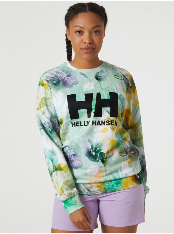 Helly Hansen Light Green Women's Floral Sweatshirt HELLY HANSEN Crew Sweat Esra - Women