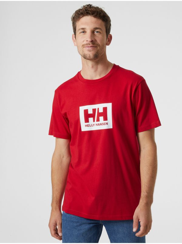 Helly Hansen Red Mens T-Shirt HELLY HANSEN HH Box T - Men