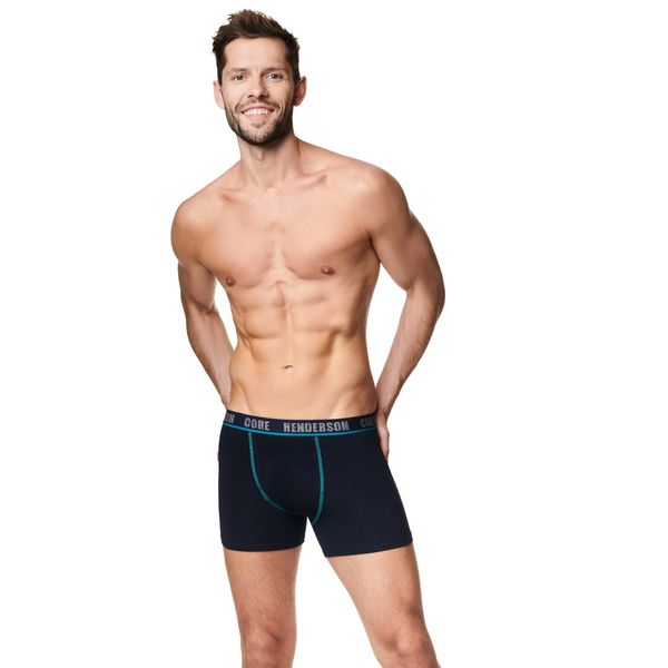 Henderson Archer 39318-MLC Boxer Shorts Set of 2 Green and Navy Blue