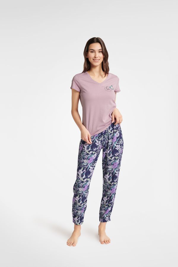 Henderson Ladies Pyjamas Bluebird 40622-45X Purple Purple