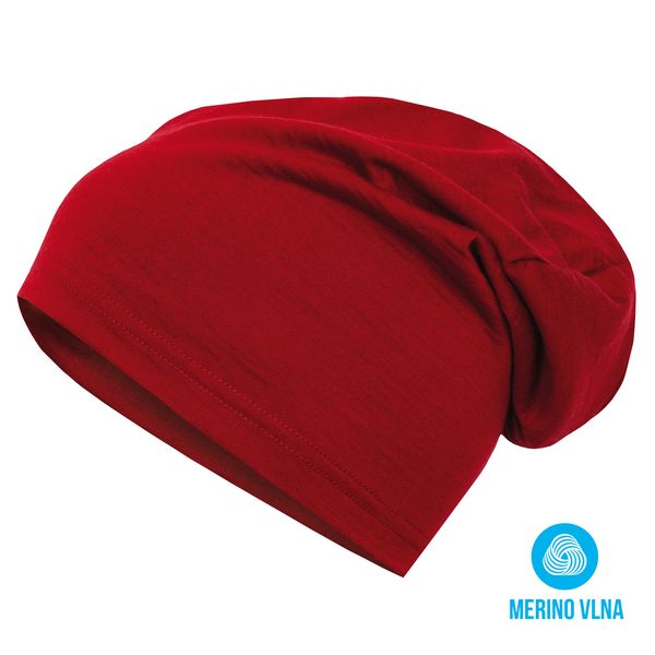 HUSKY Merino beanie HUSKY Merhat red