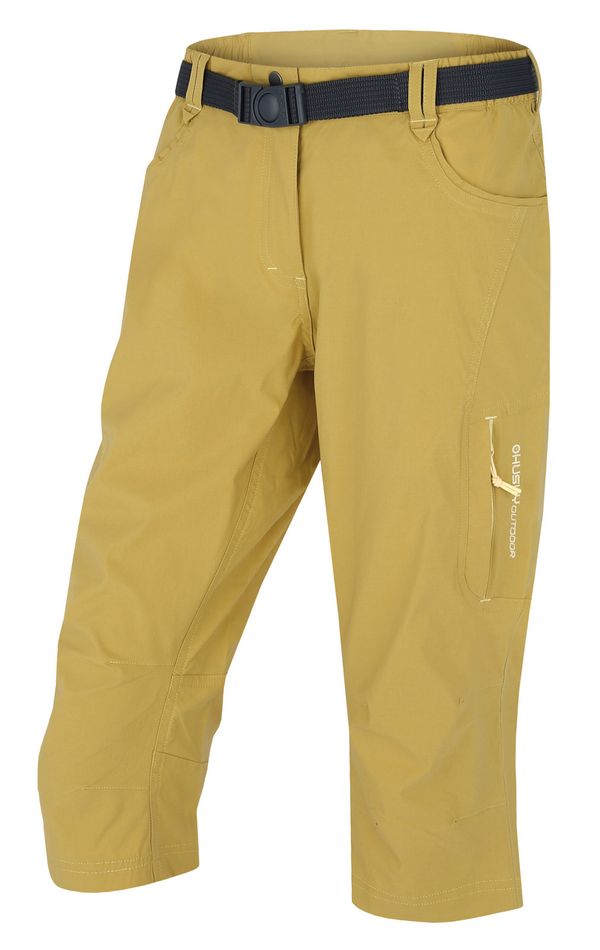 HUSKY Women's 3/4 trousers HUSKY Klery L yellow-green