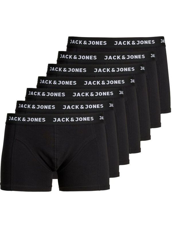 Jack & Jones 7PACK pánské boxerky Jack and Jones černé (12171258)