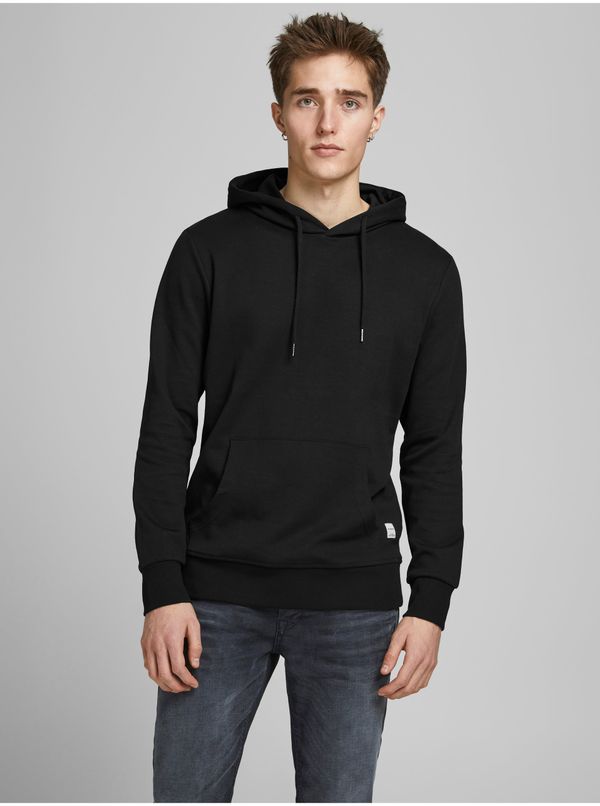 Jack & Jones Black Basic Hoodie Jack & Jones Basic - Men