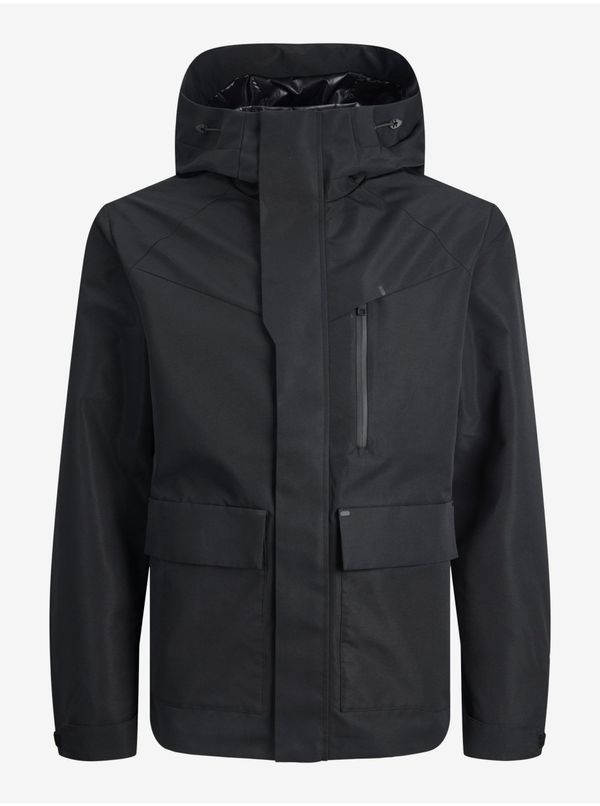 Jack & Jones Black Men's Hooded Jack & Jones Bern Jack - Men