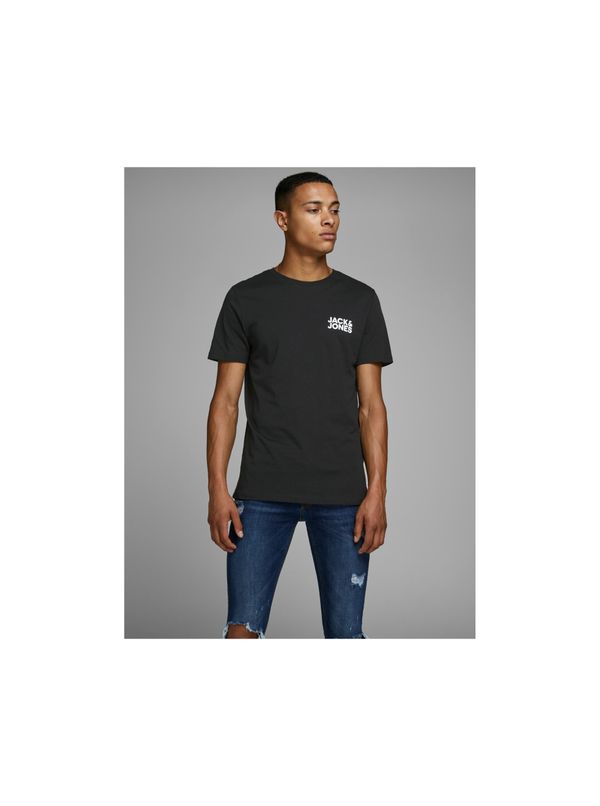 Jack & Jones Black T-shirt with Print Jack & Jones Corp - Men