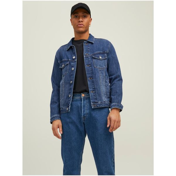 Jack & Jones Blue Men's Denim Jacket Jack & Jones Alvin - Men's