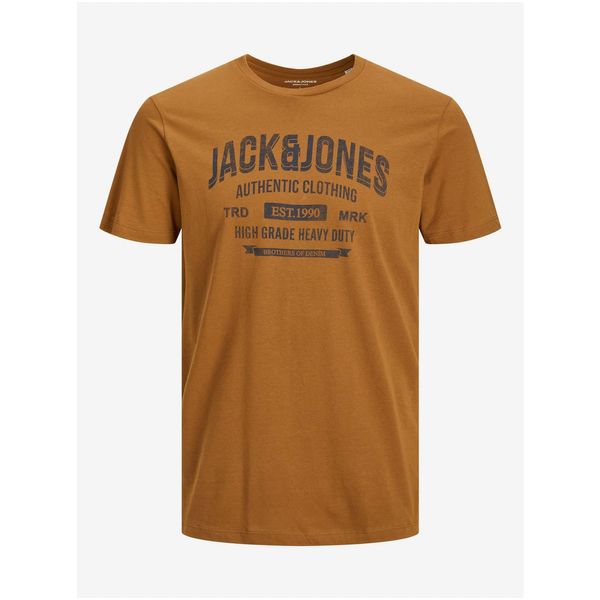 Jack & Jones Brown T-Shirt Jack & Jones Jeans - Men