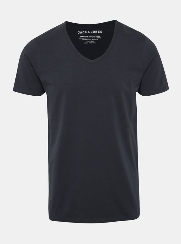 Jack & Jones Dark blue men basic T-shirt Jack & Jones Basic - Men