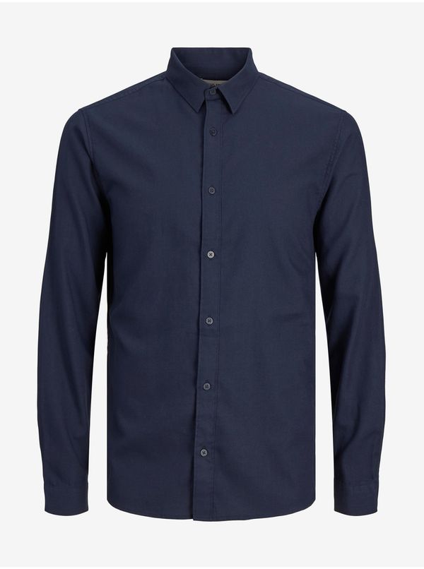 Jack & Jones Dark Blue Men's Jack & Jones Ounce Shirt - Men