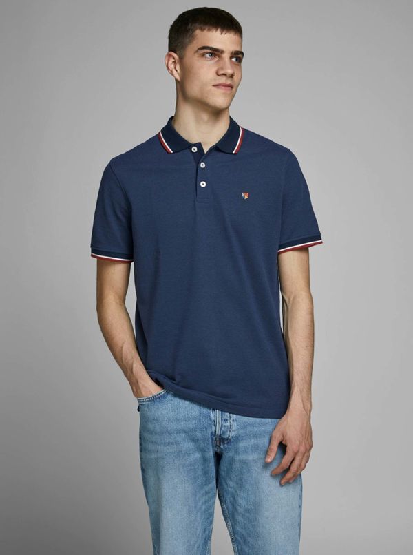 Jack & Jones Dark Blue Polo T-Shirt Jack & Jones Bluwin