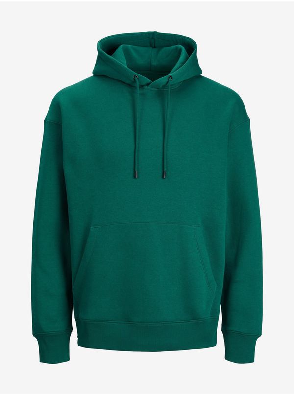 Jack & Jones Green Mens Basic Hoodie Jack & Jones Star - Men