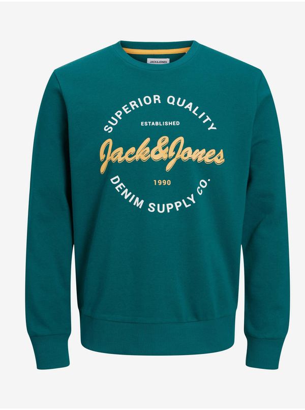 Jack & Jones Green Mens Sweatshirt Jack & Jones Andy - Men