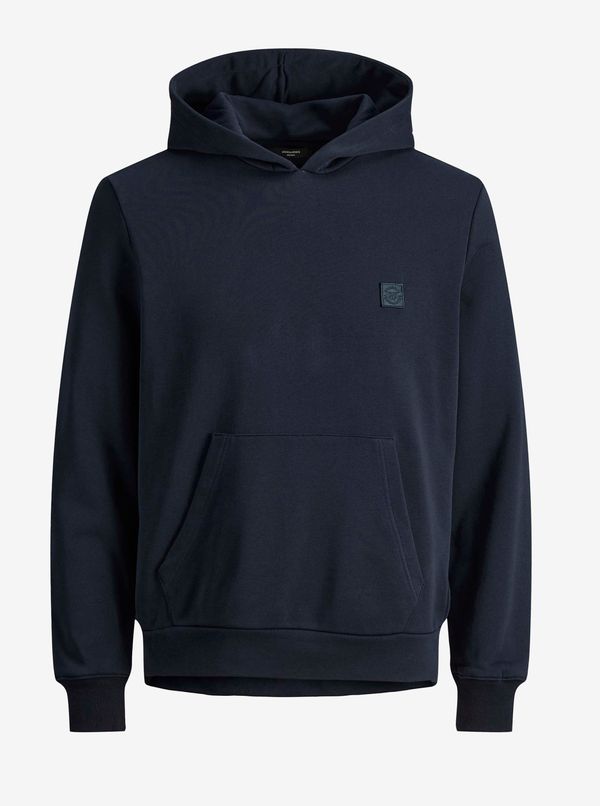 Jack & Jones Jack & Jones Blastudio Dark Blue Hoodie - Mens