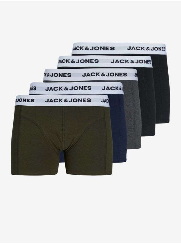 Jack & Jones Jack & Jones Set of five boxers in khaki, blue, grey and black Jack & Jone - Men