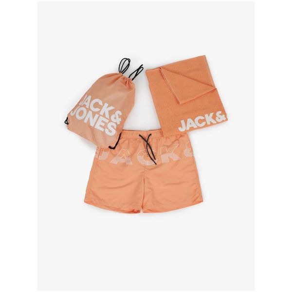Jack & Jones Kąpielówki męskie Jack & Jones Towel & Backpack Set