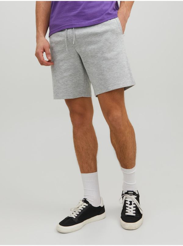 Jack & Jones Light Grey Mens Sweatpants Basic Shorts Jack & Jones No - Men